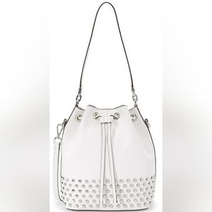 Michael Kors Studded Optic White Handbag